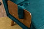 Atelier Del Sofa Cosmo Sofá-Cama de 2 Plazas Verde Petróleo
